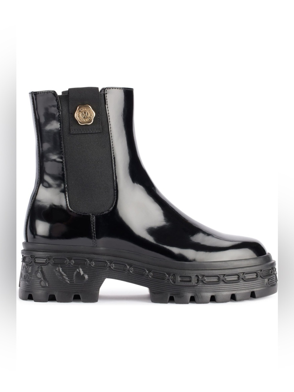 🔥KARL LAGERFELD PARIS🔥 SZ 9  Londyn Lug Sole Chelsea Boot…  BLACK ❣️❣️❣️❣️